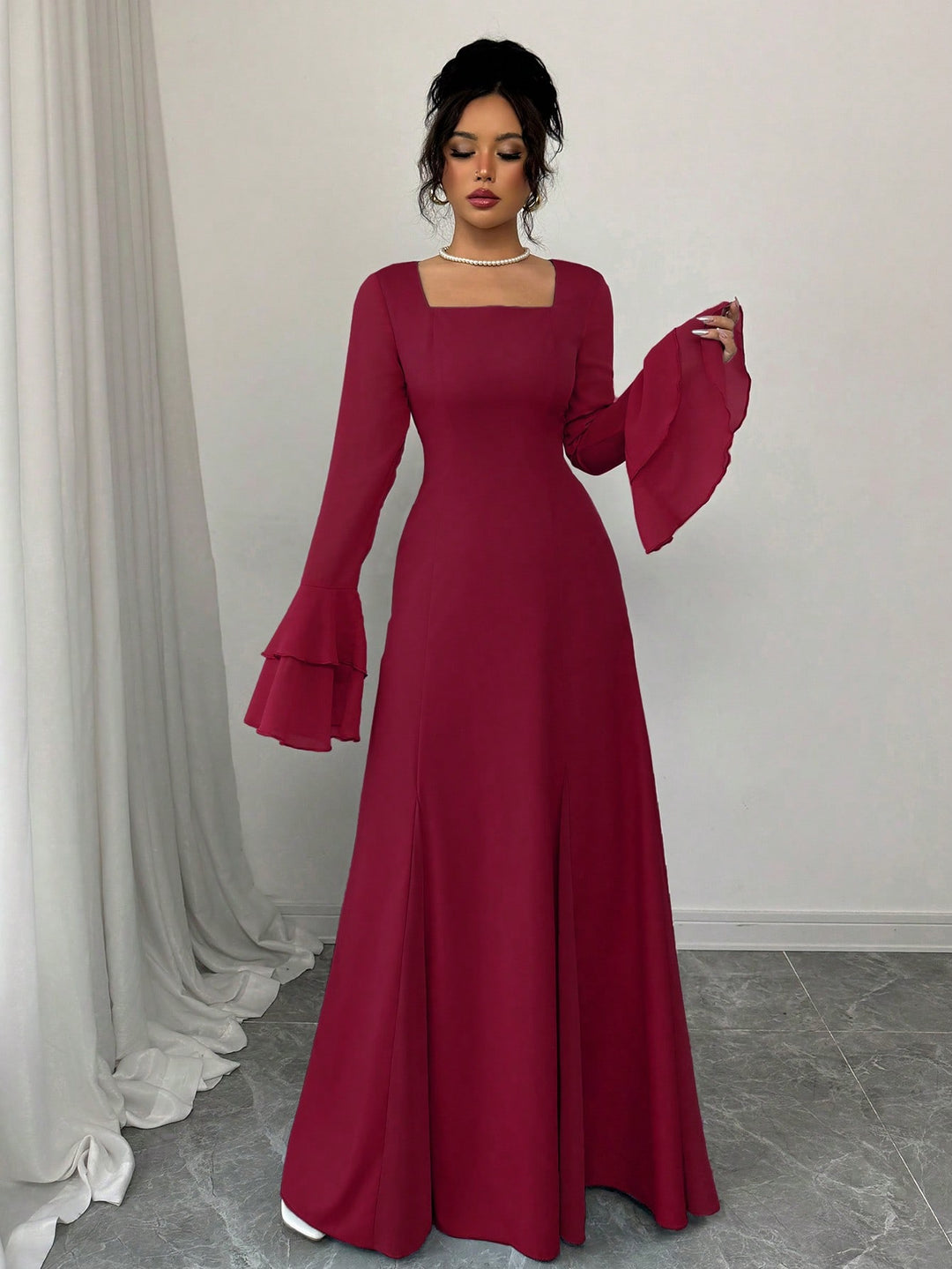 Rochie maxi SHEIN, roșu