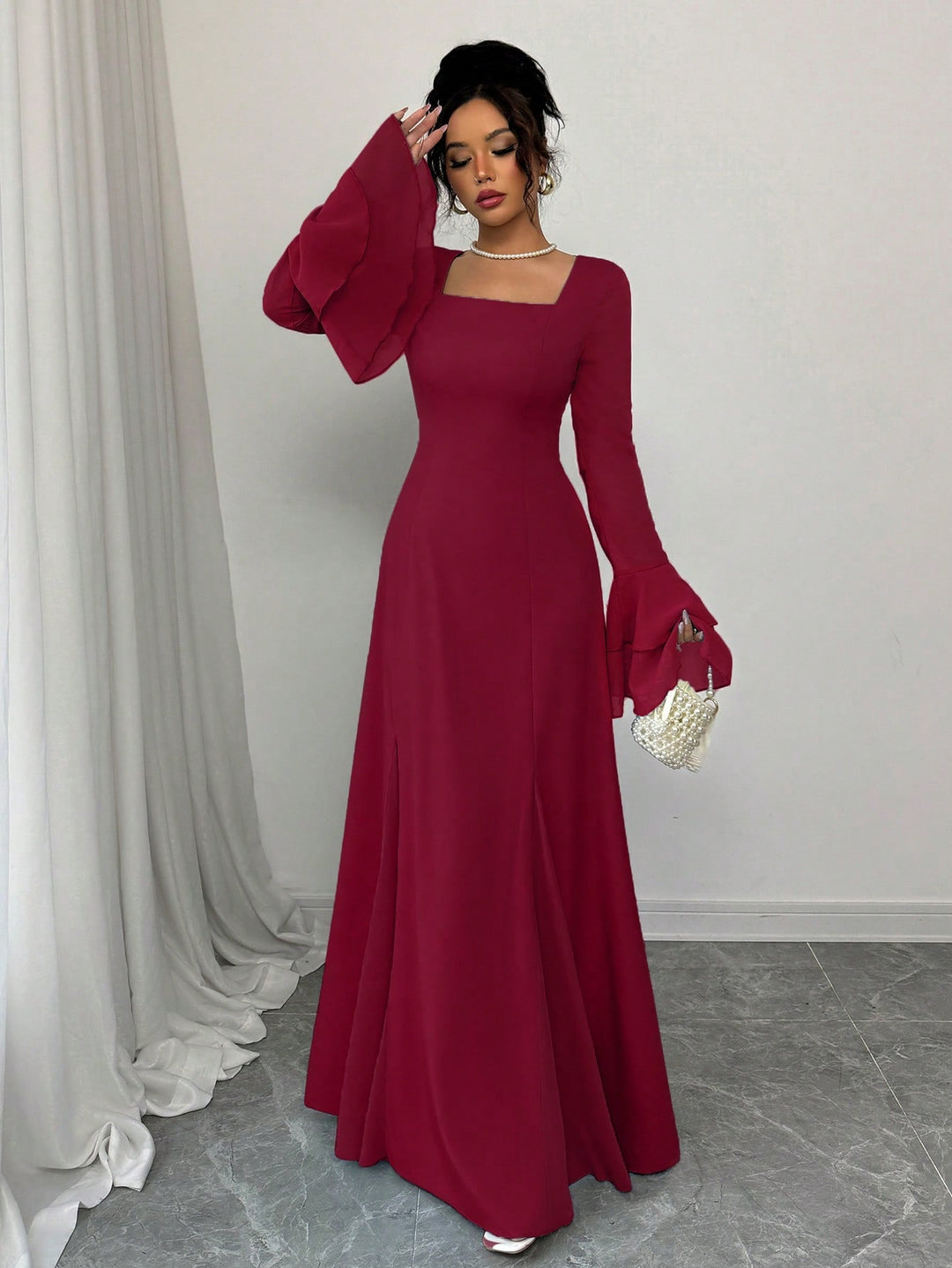 Rochie maxi SHEIN, roșu