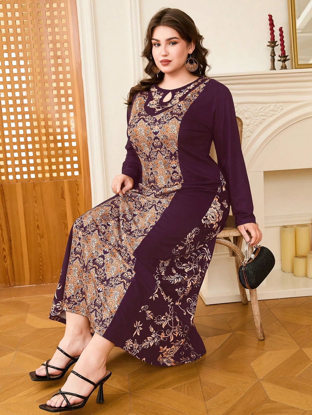 Rochie maxi SHEIN, mix culori