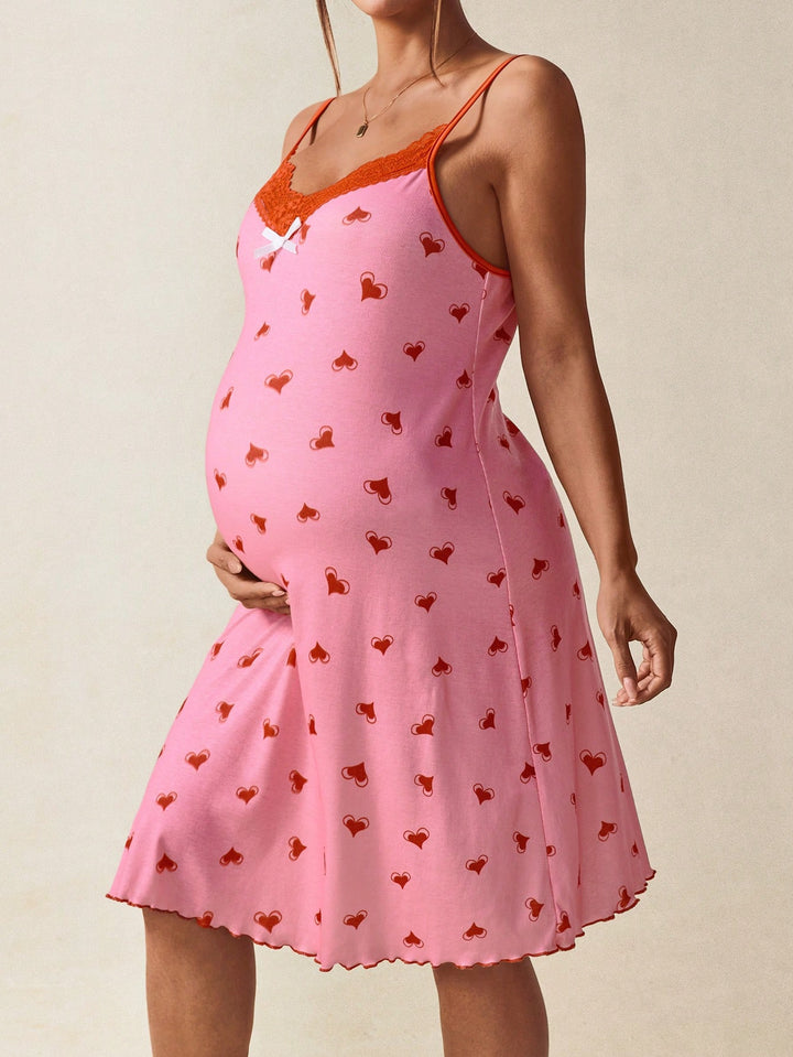 Rochie de noapte SHEIN, roz