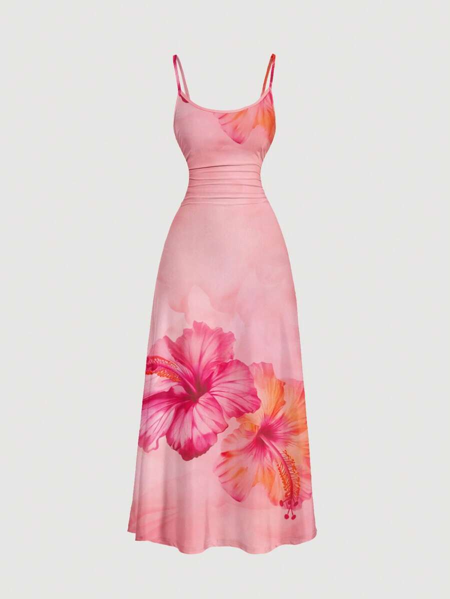Rochie maxi SHEIN, roz