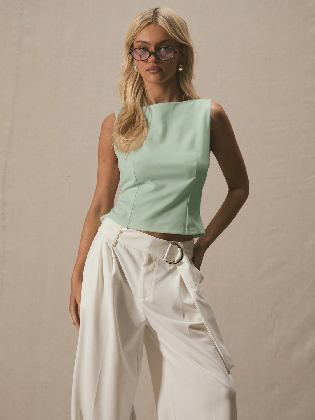 Top SHEIN, verde