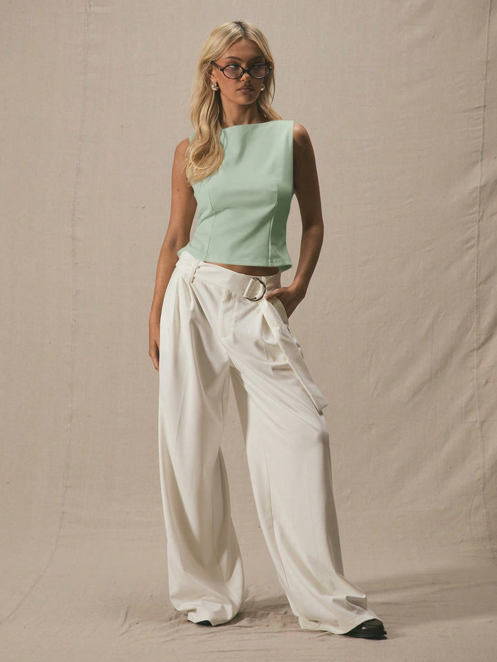 Top SHEIN, verde
