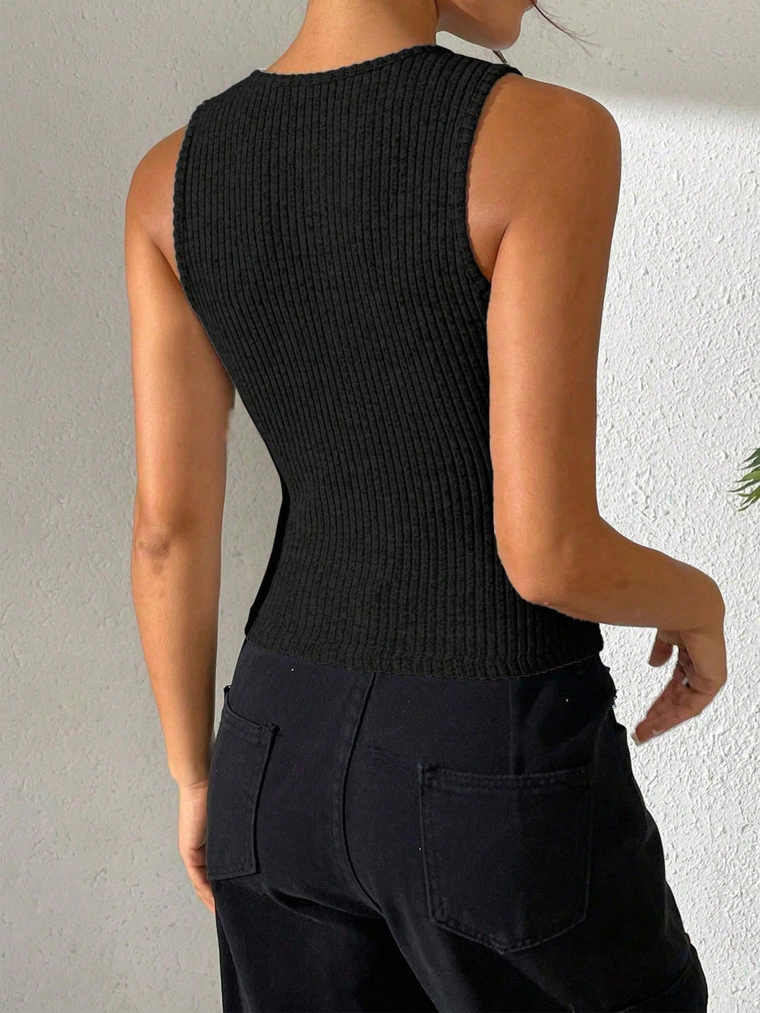 SHEIN top, fekete