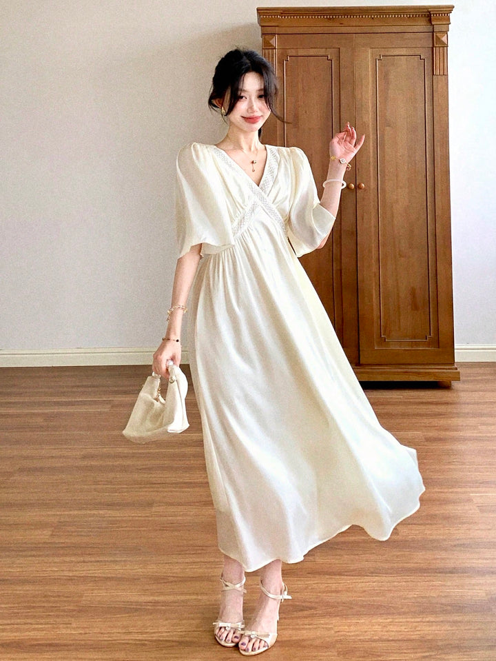 Rochie maxi SHEIN, bej
