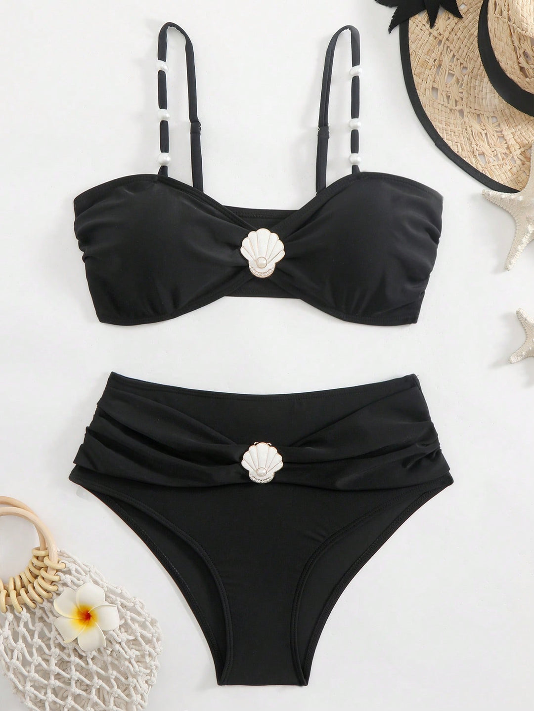 Set bikini SHEIN, negru