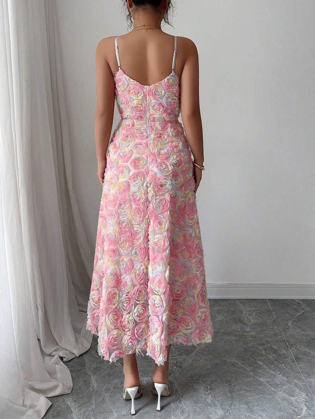 Rochie maxi SHEIN, mix culori