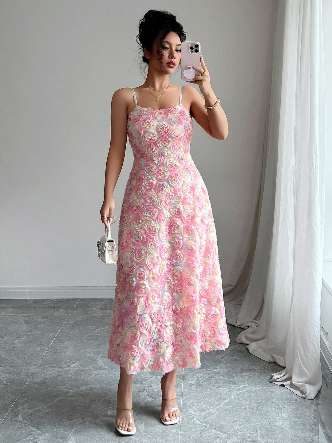 Rochie maxi SHEIN, mix culori