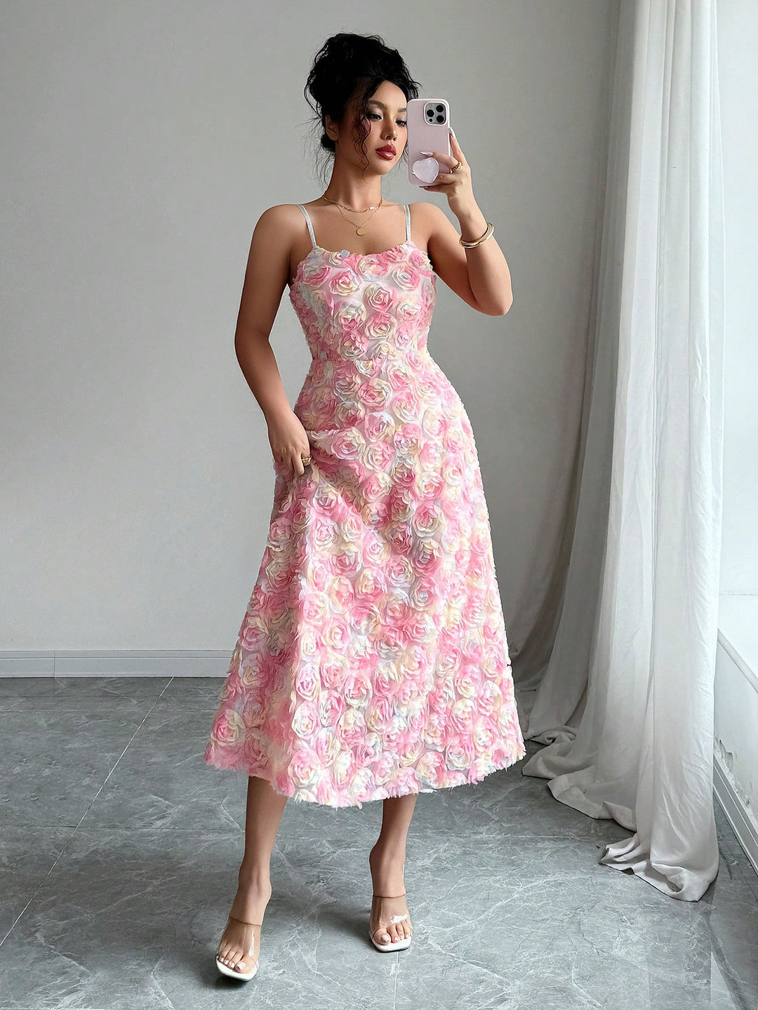 Rochie maxi SHEIN, mix culori