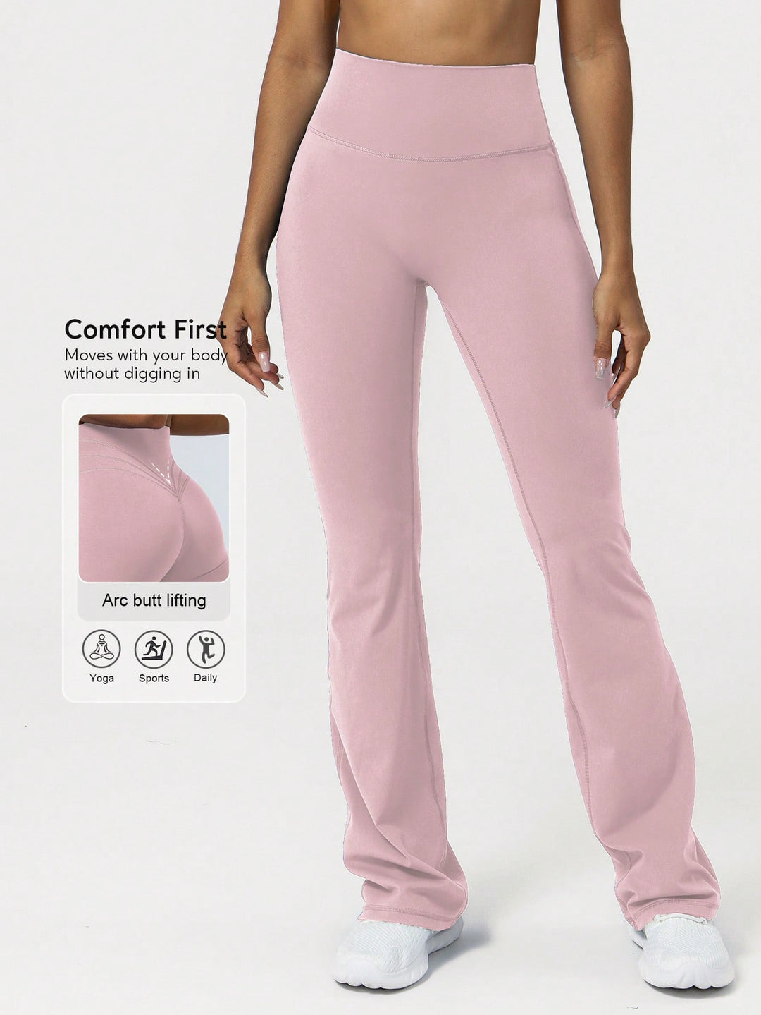 Pantaloni SHEIN, roz