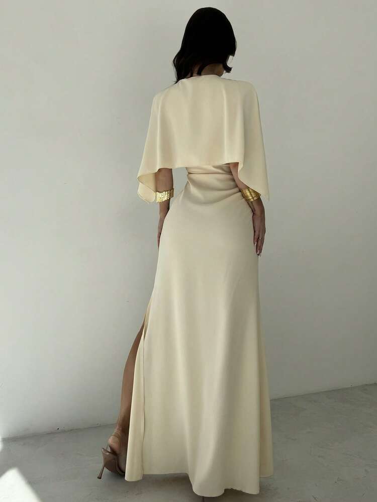 Rochie maxi SHEIN, crem