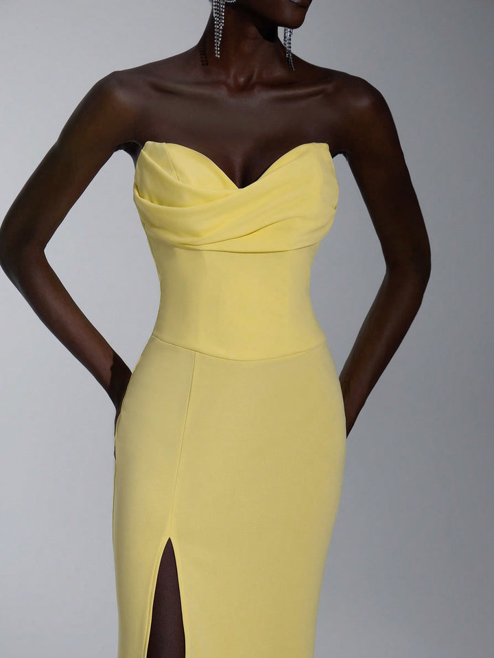 Rochie maxi SHEIN, galben