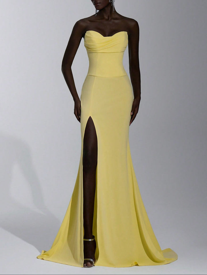 Rochie maxi SHEIN, galben