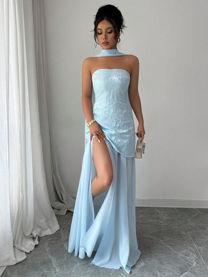 Rochie maxi SHEIN, albastru