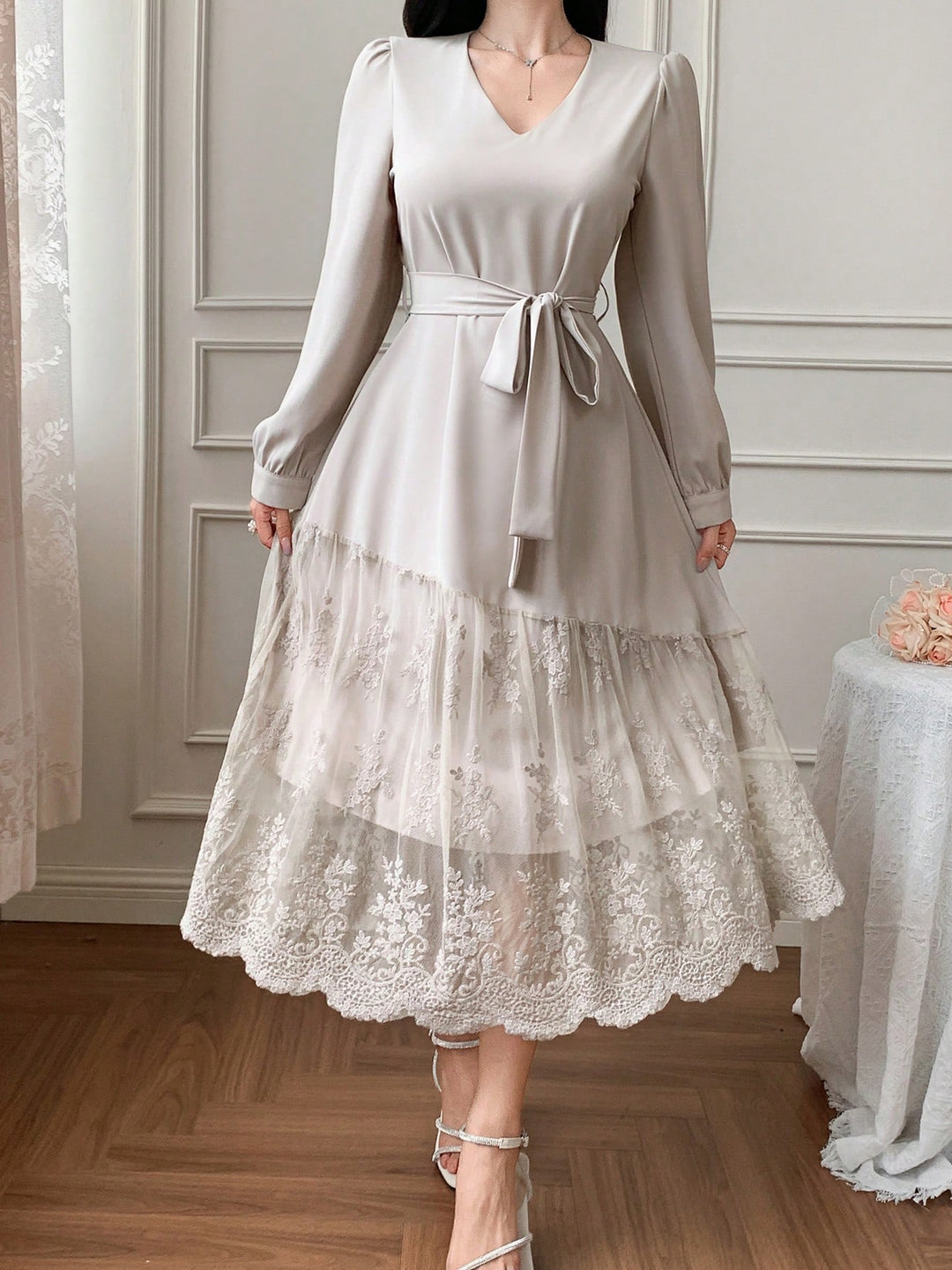 Rochie midi SHEIN, portocaliu