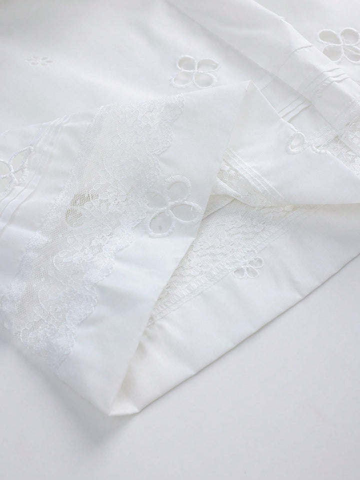 Pantaloni SHEIN, alb