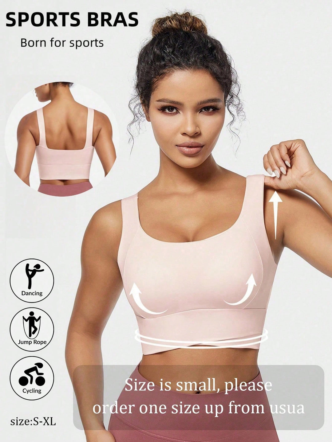 Bustieră sport SHEIN, roz