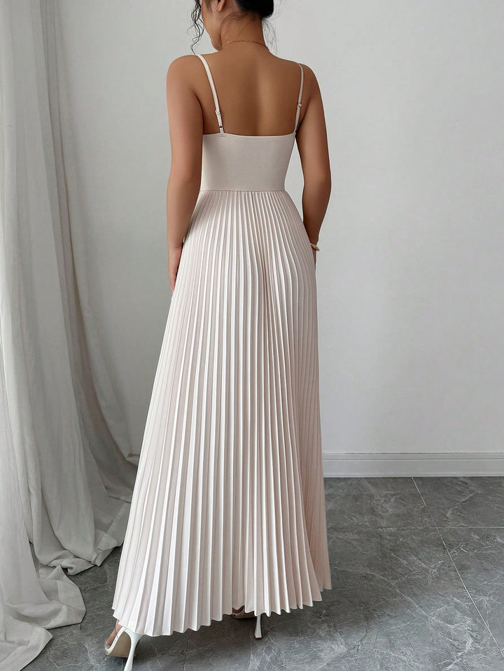 Rochie maxi SHEIN, bej