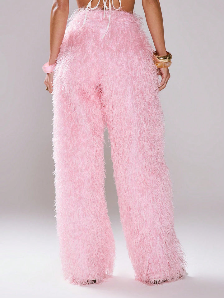 Pantaloni SHEIN, roz