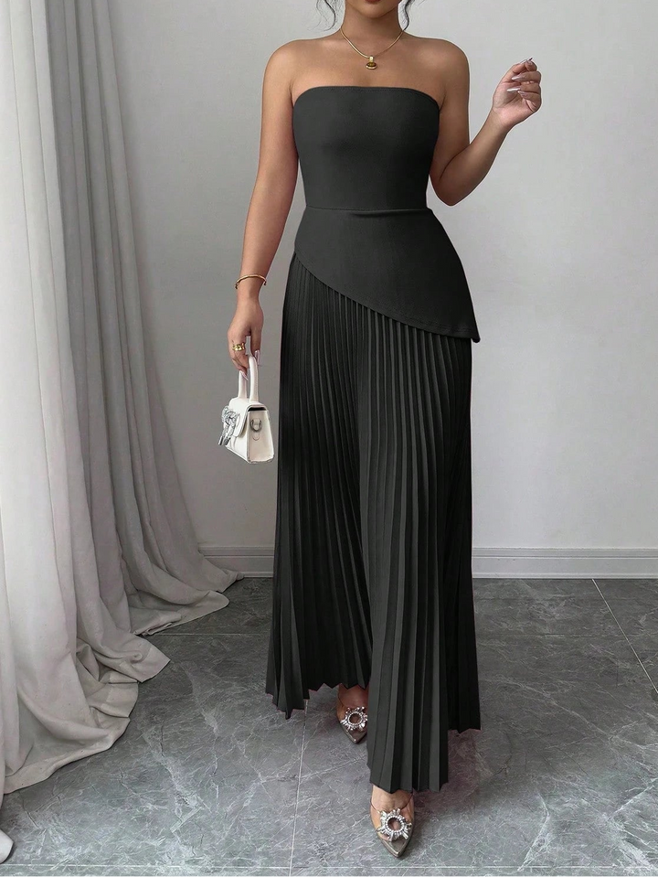 SHEIN maxi ruha, fekete