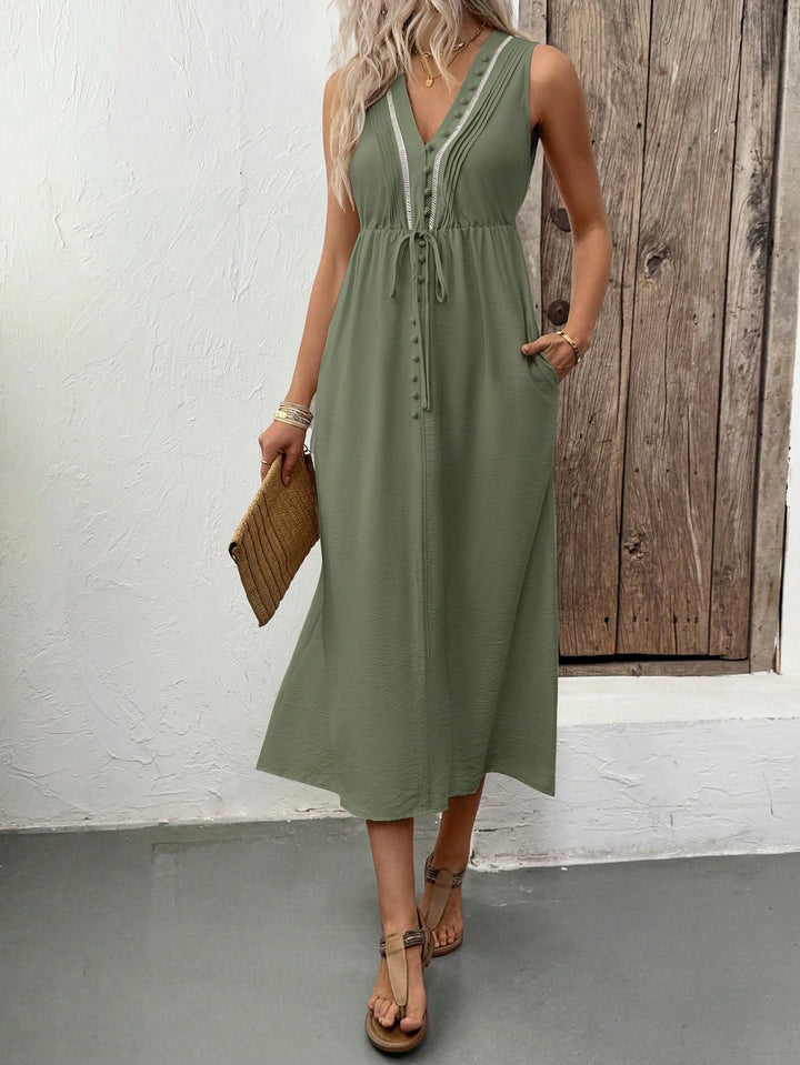 Rochie midi SHEIN, verde