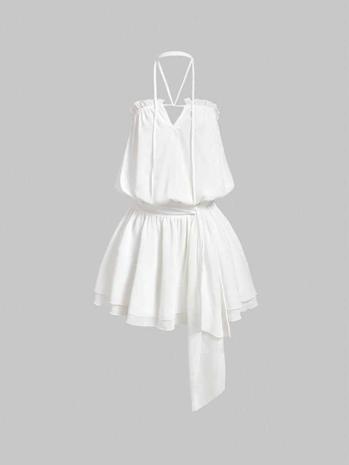 Rochie mini SHEIN, alb