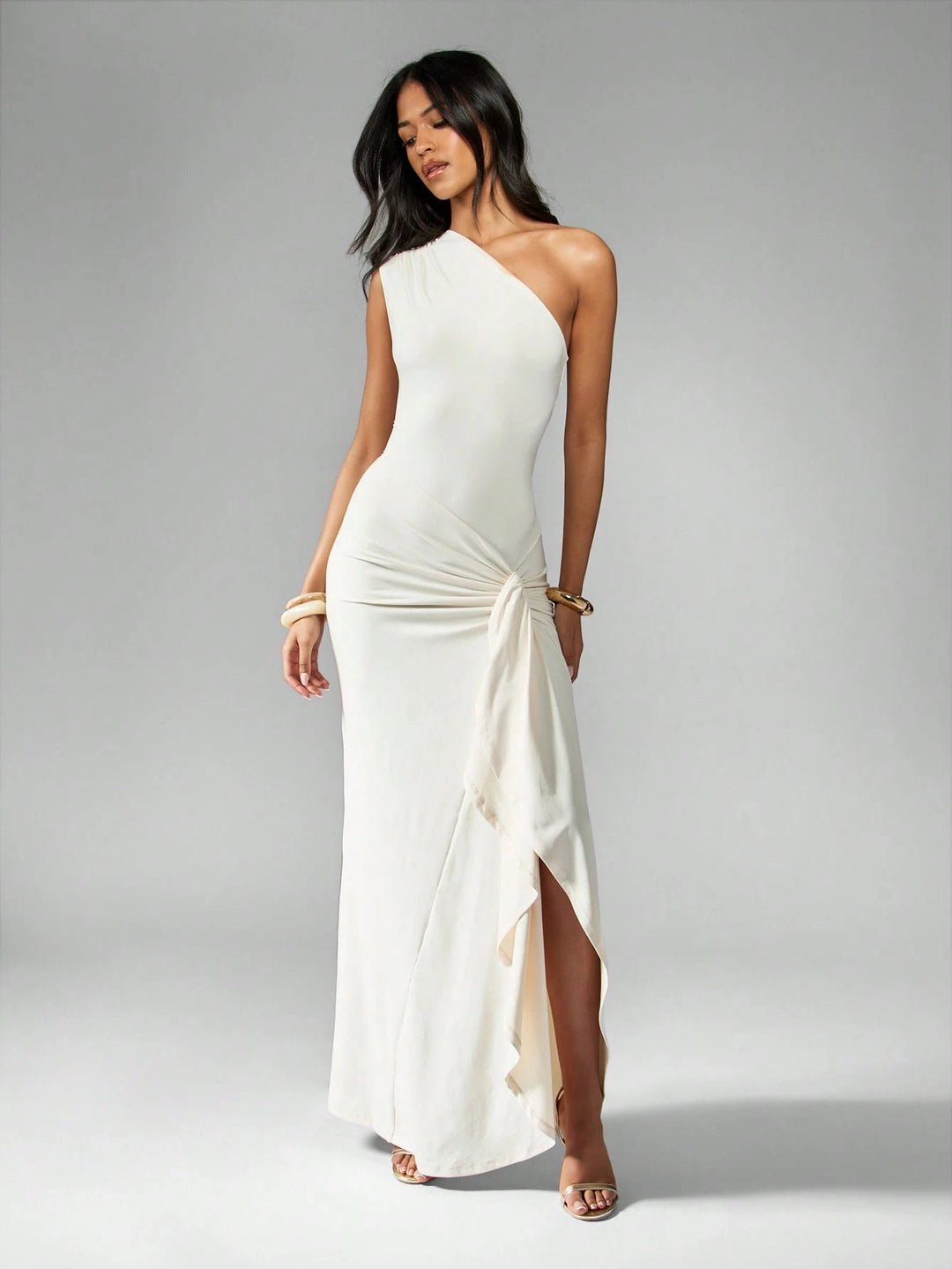 Rochie maxi SHEIN, bej