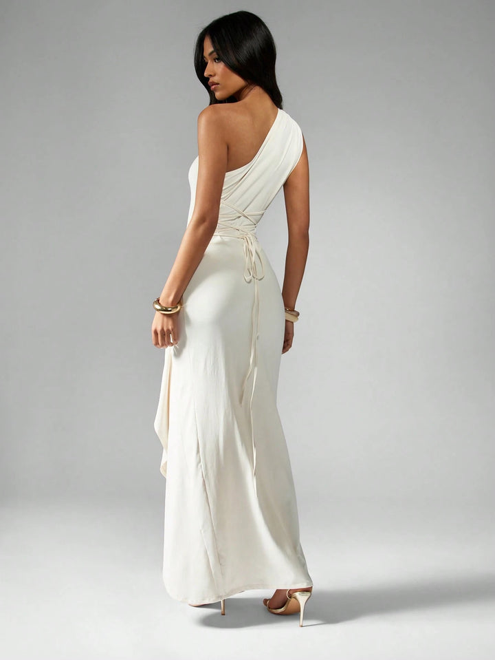 Rochie maxi SHEIN, bej