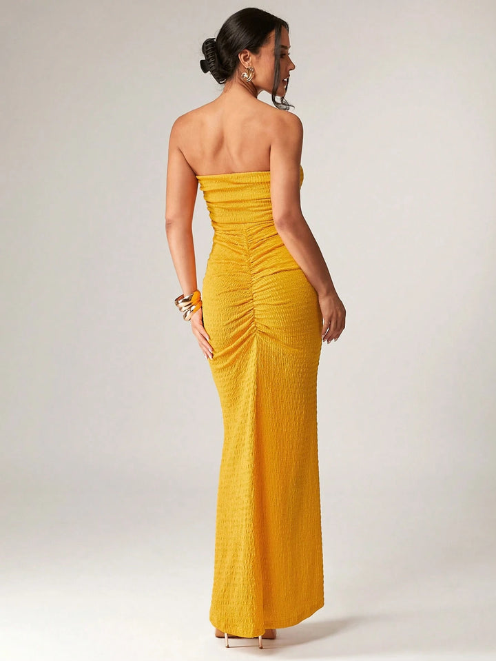 Rochie maxi SHEIN, galben