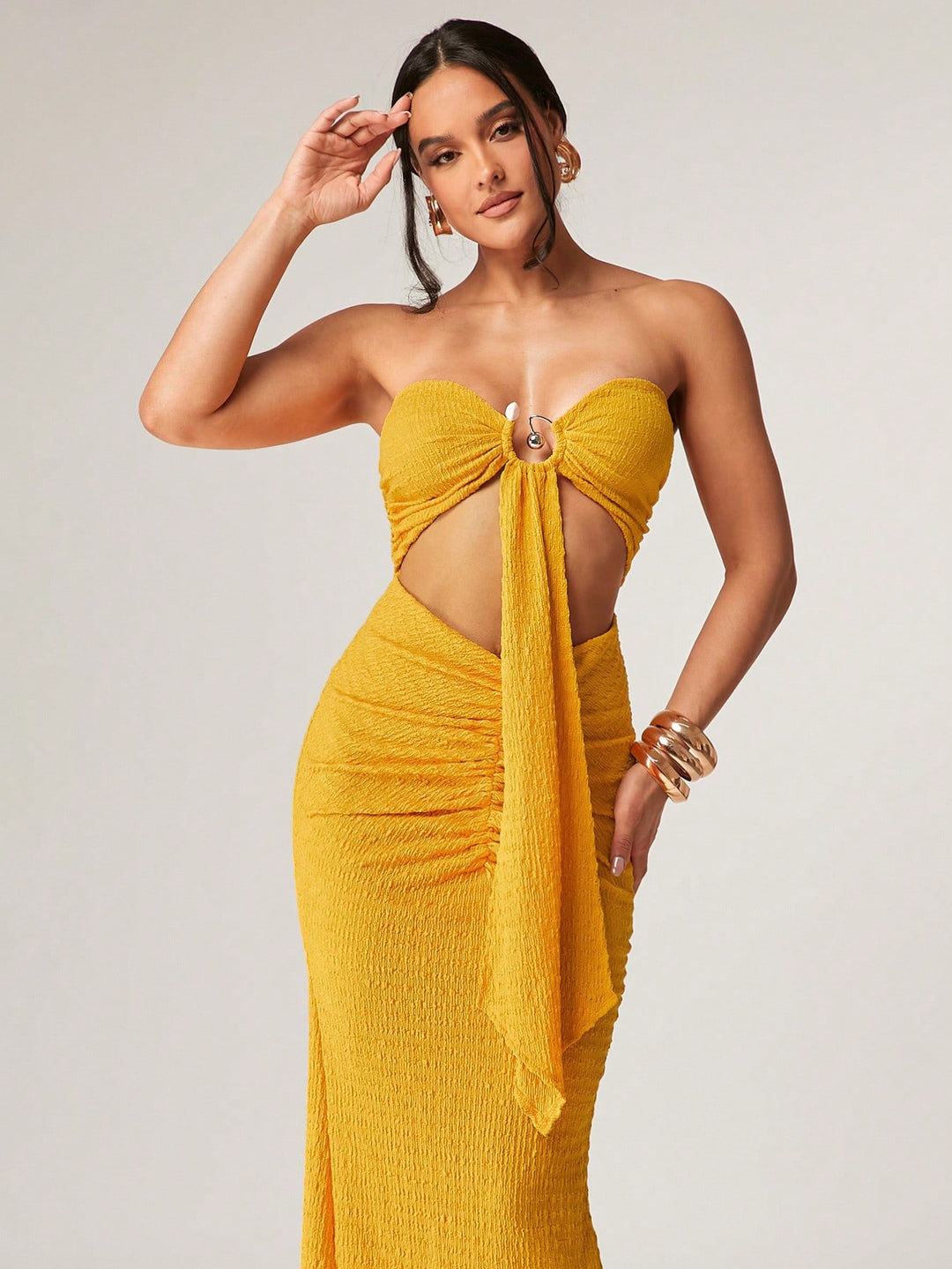 Rochie maxi SHEIN, galben