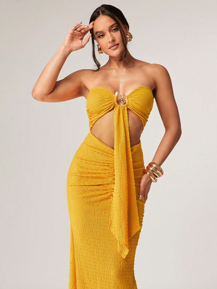 Rochie maxi SHEIN, galben