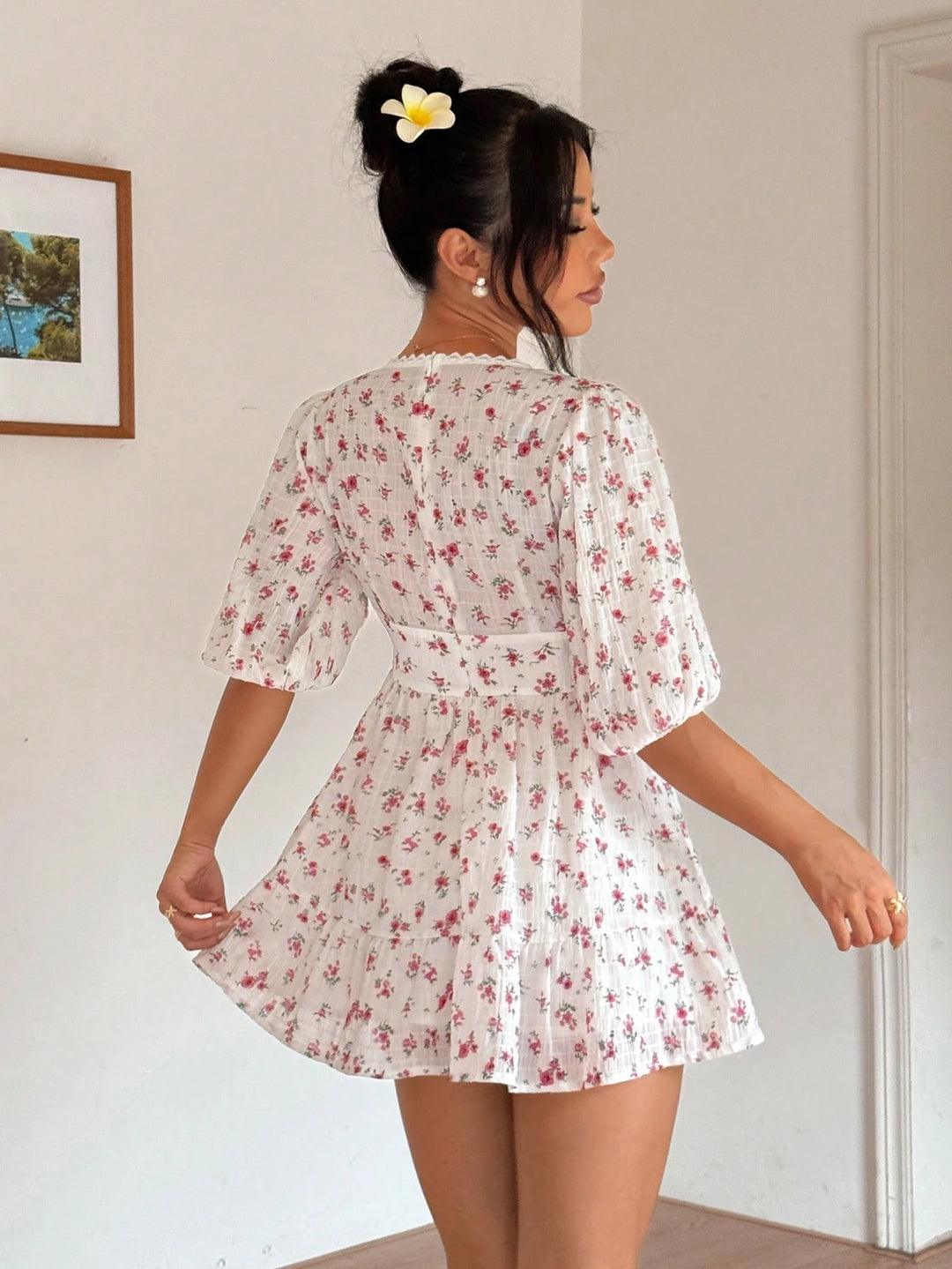 Rochie mini SHEIN, alb