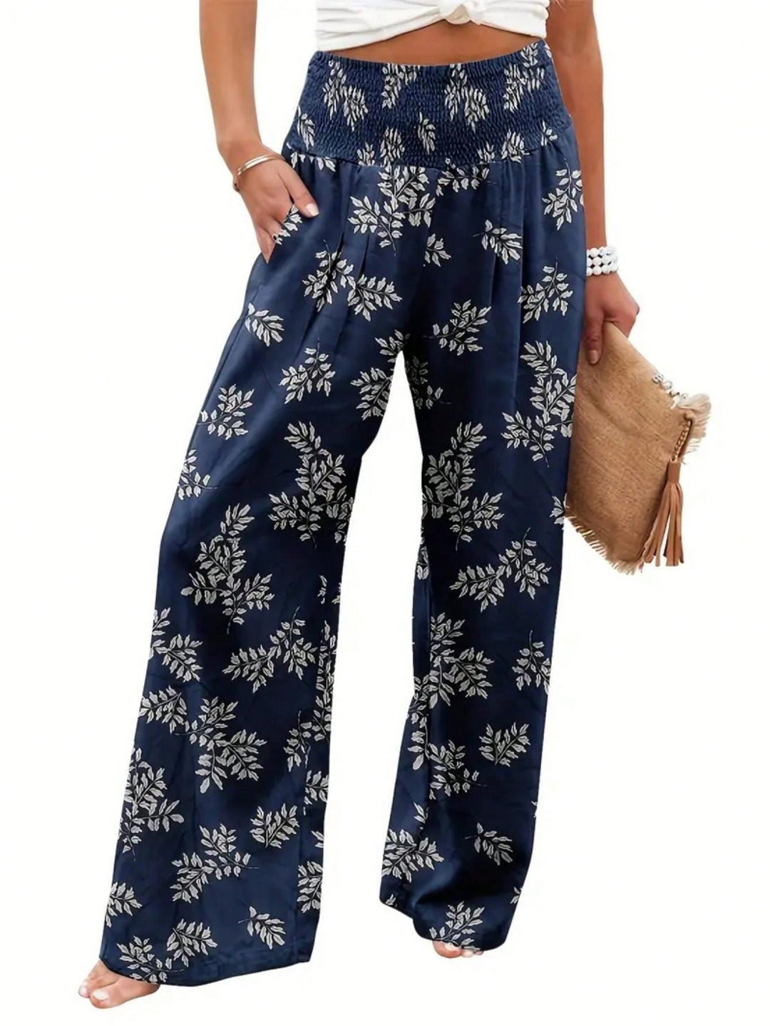 Pantaloni SHEIN, bleumarin