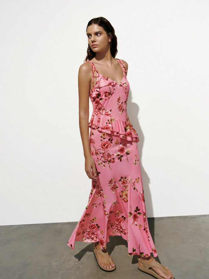 Rochie maxi SHEIN, roz
