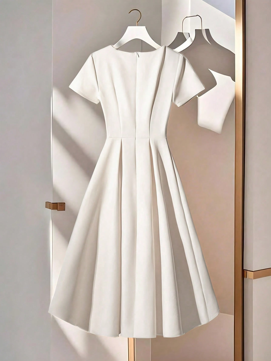 Rochie midi SHEIN, alb