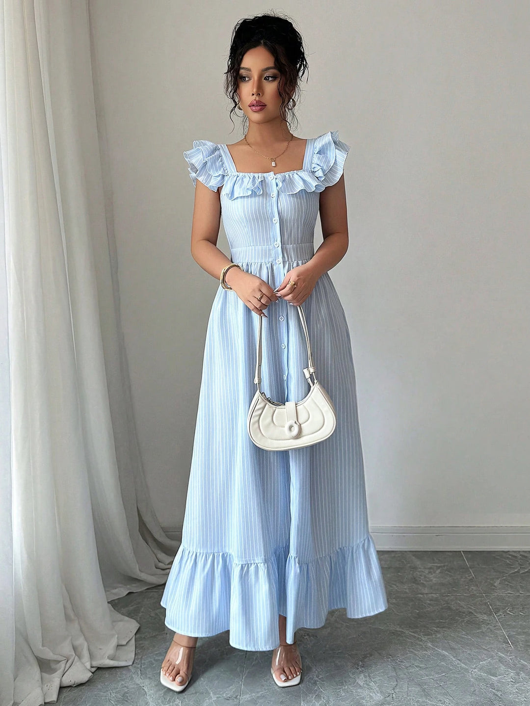 Rochie maxi SHEIN, albastru