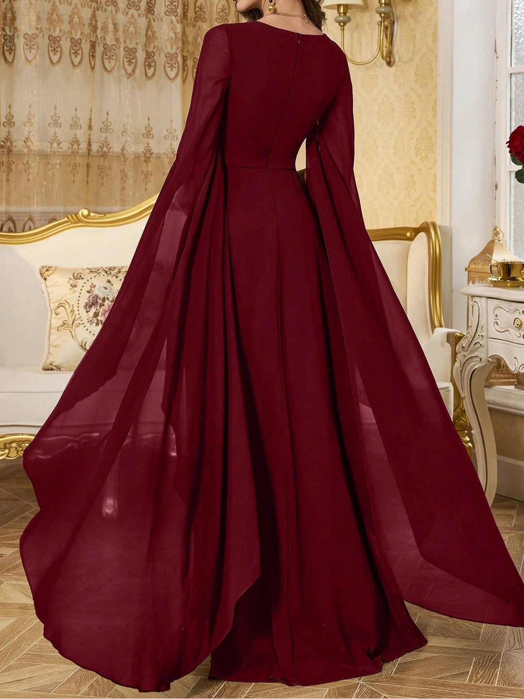 Rochie maxi SHEIN, vișiniu