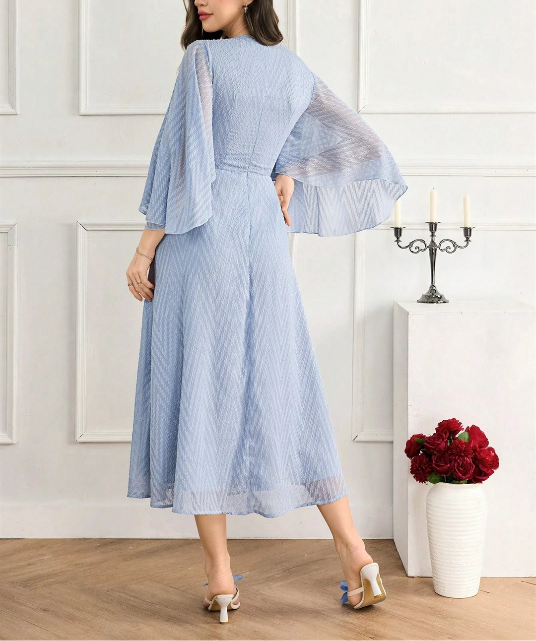Rochie midi Shein, albastru