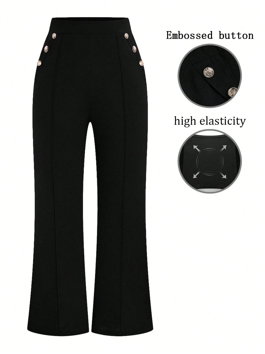 Pantaloni SHEIN, negru