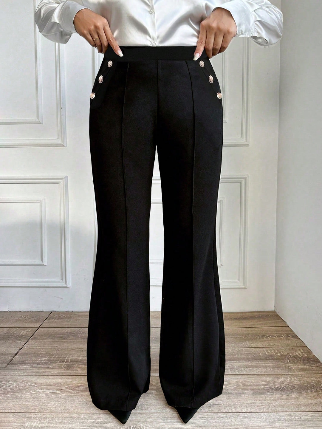 Pantaloni SHEIN, negru