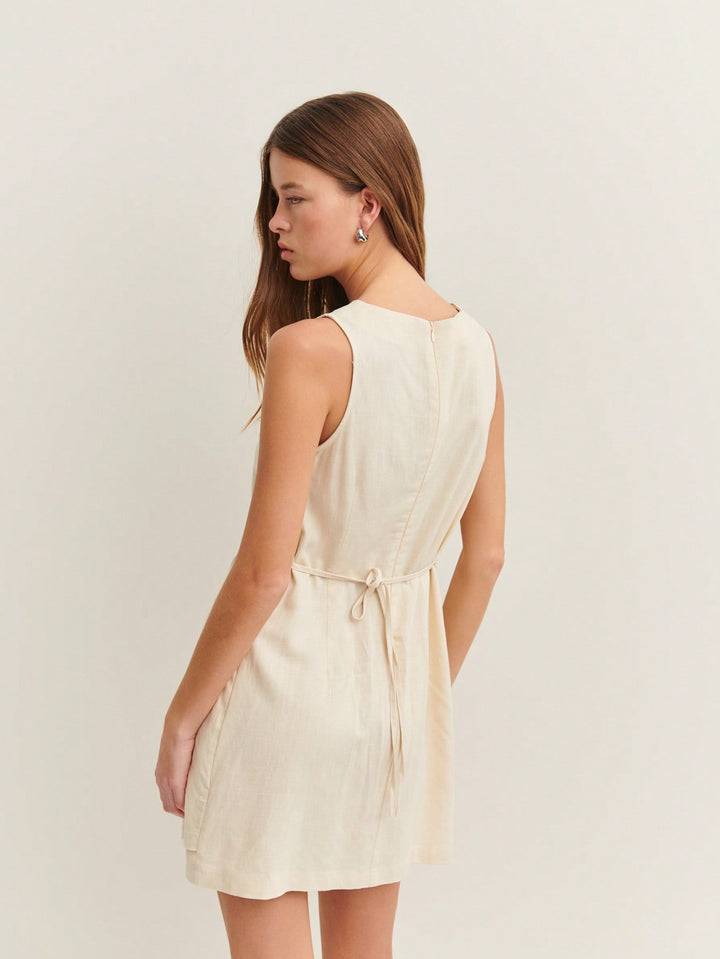 Rochie mini SHEIN, bej