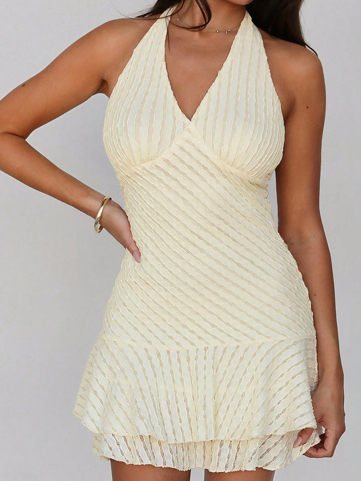 Rochie mini SHEIN, crem