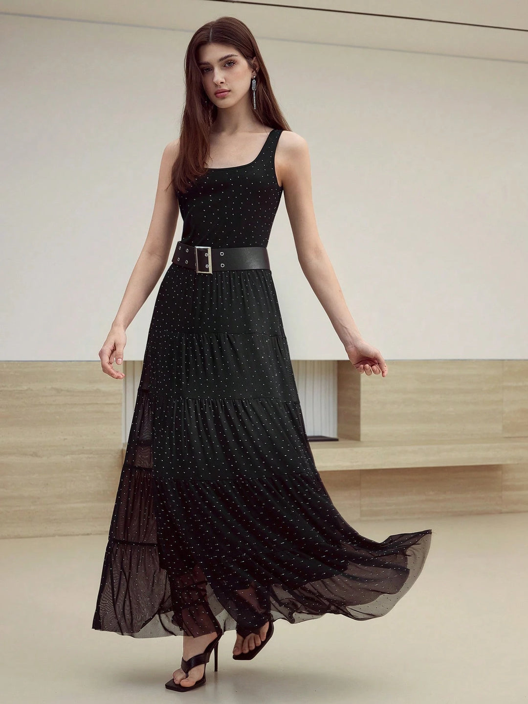 Rochie maxi SHEIN, negru