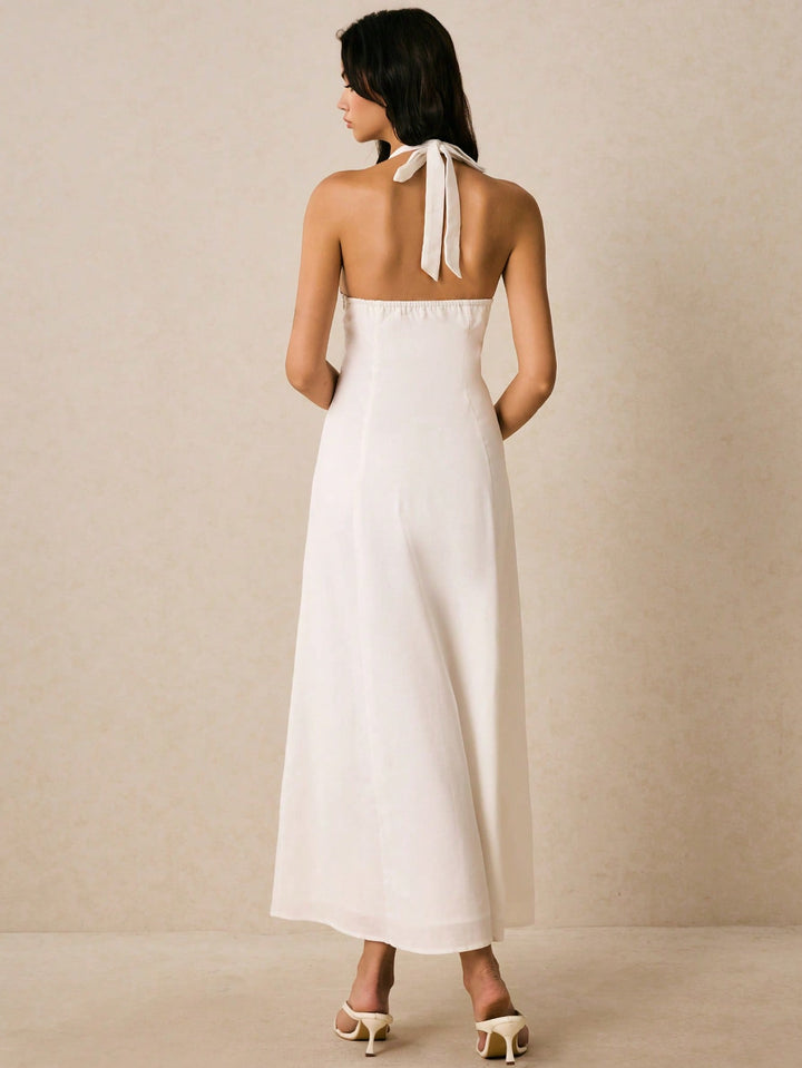 Rochie maxi SHEIN, alb