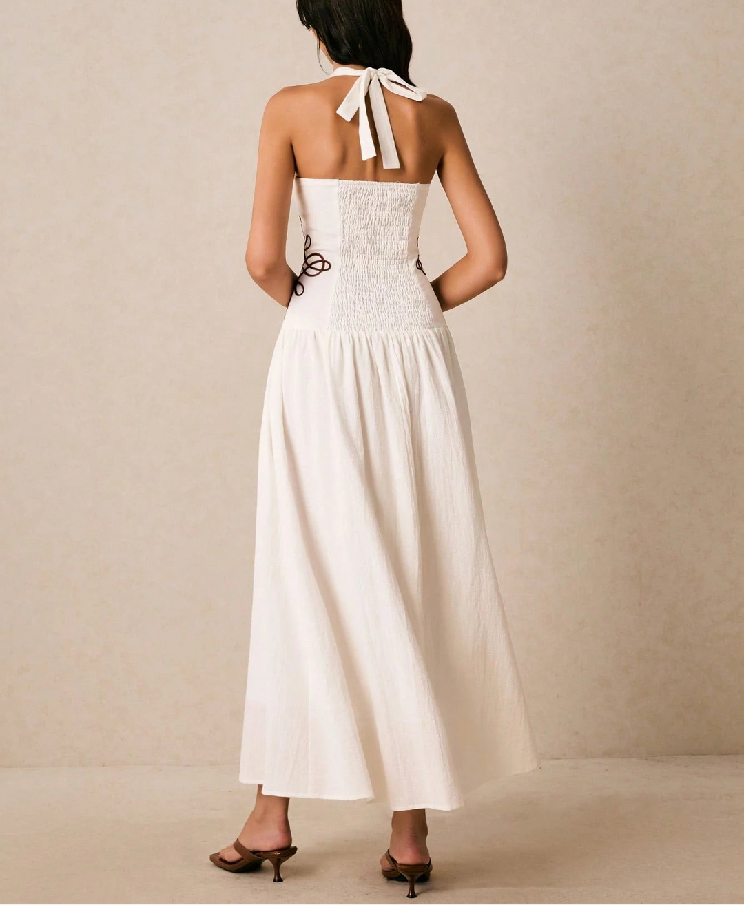 Shein maxi ruha, fehér
