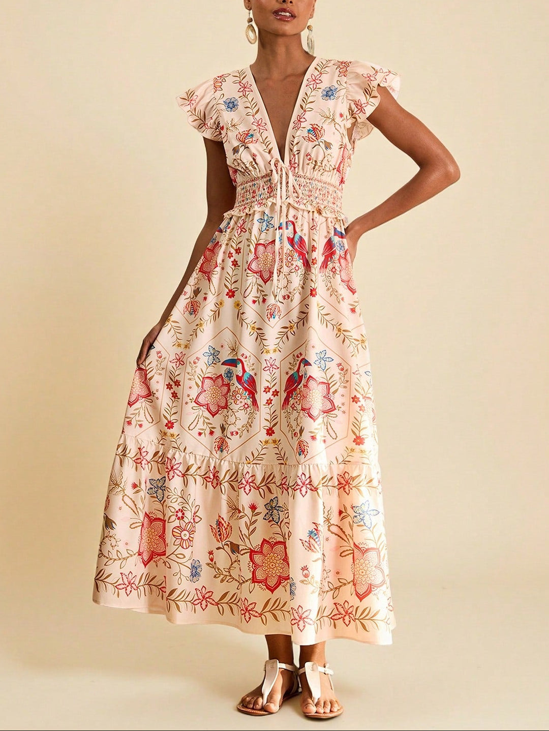 Rochie midi SHEIN, mix culori