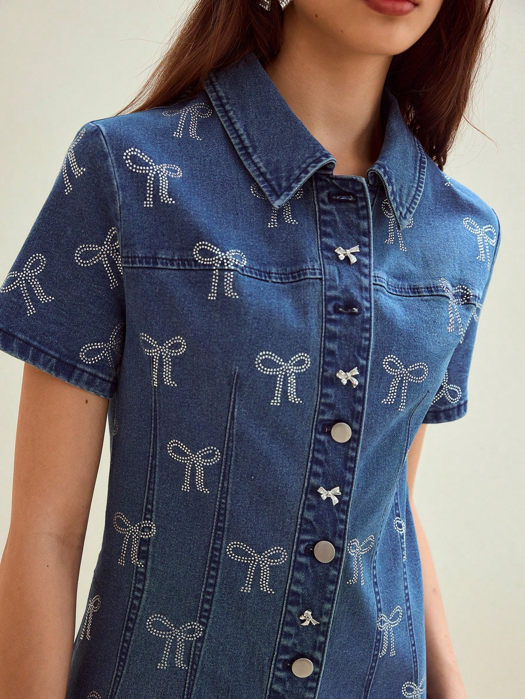 SHEIN denim dress, blue