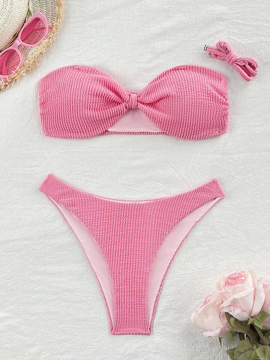 Costum de baie SHEIN, roz