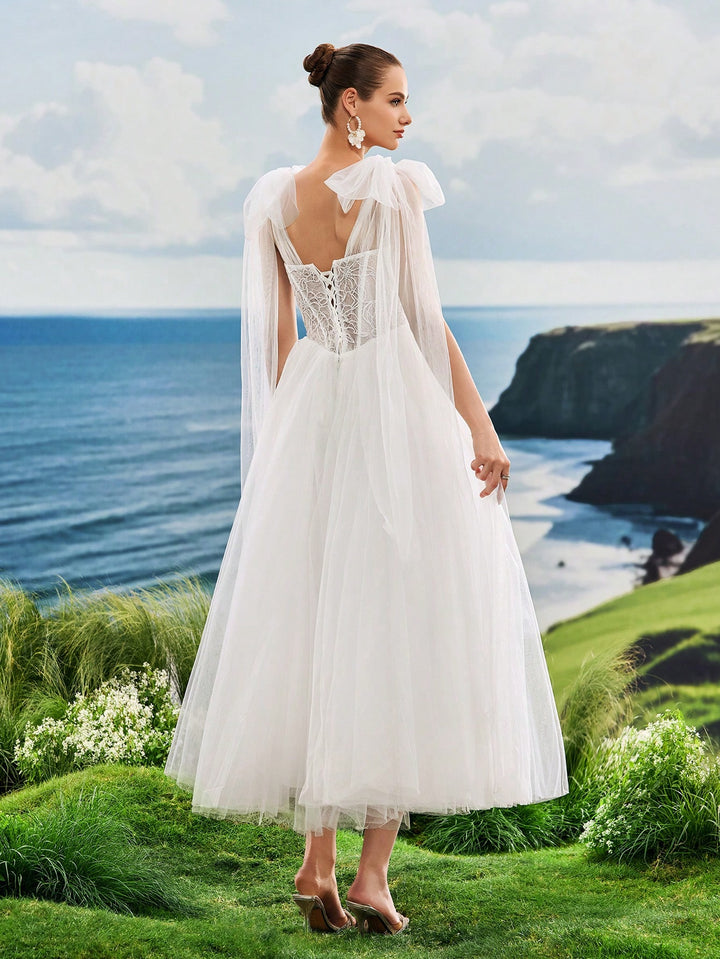 Rochie de ocazie SHEIN, alb
