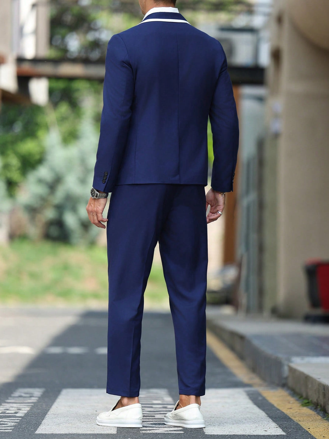 Costum SHEIN, albastru